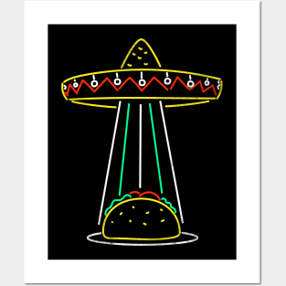 Taco UFO Posters and Art